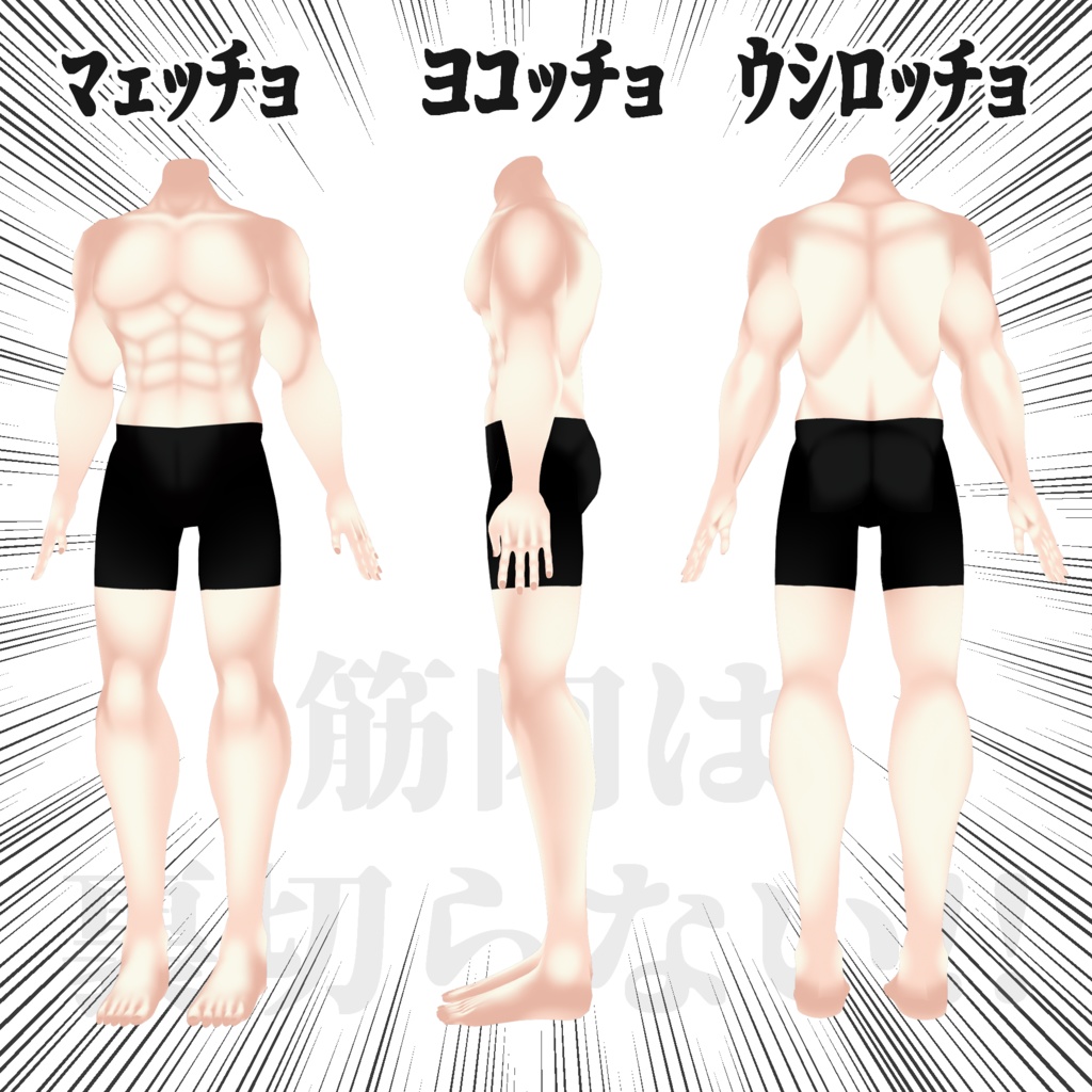 今日から君も細マッチョだ!!【素体】