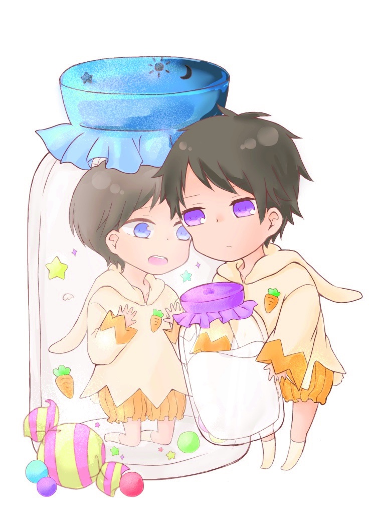 一松＆カラ松のアクリルキーホルダー