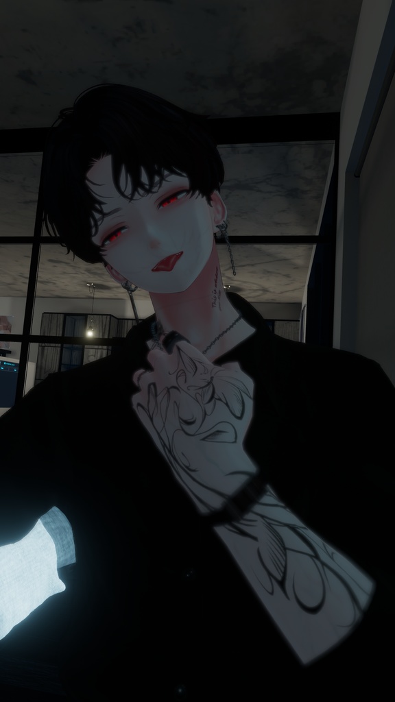 Tattoo【水瀬】 stylish tattoo 位置調整不要!! VRChat想定