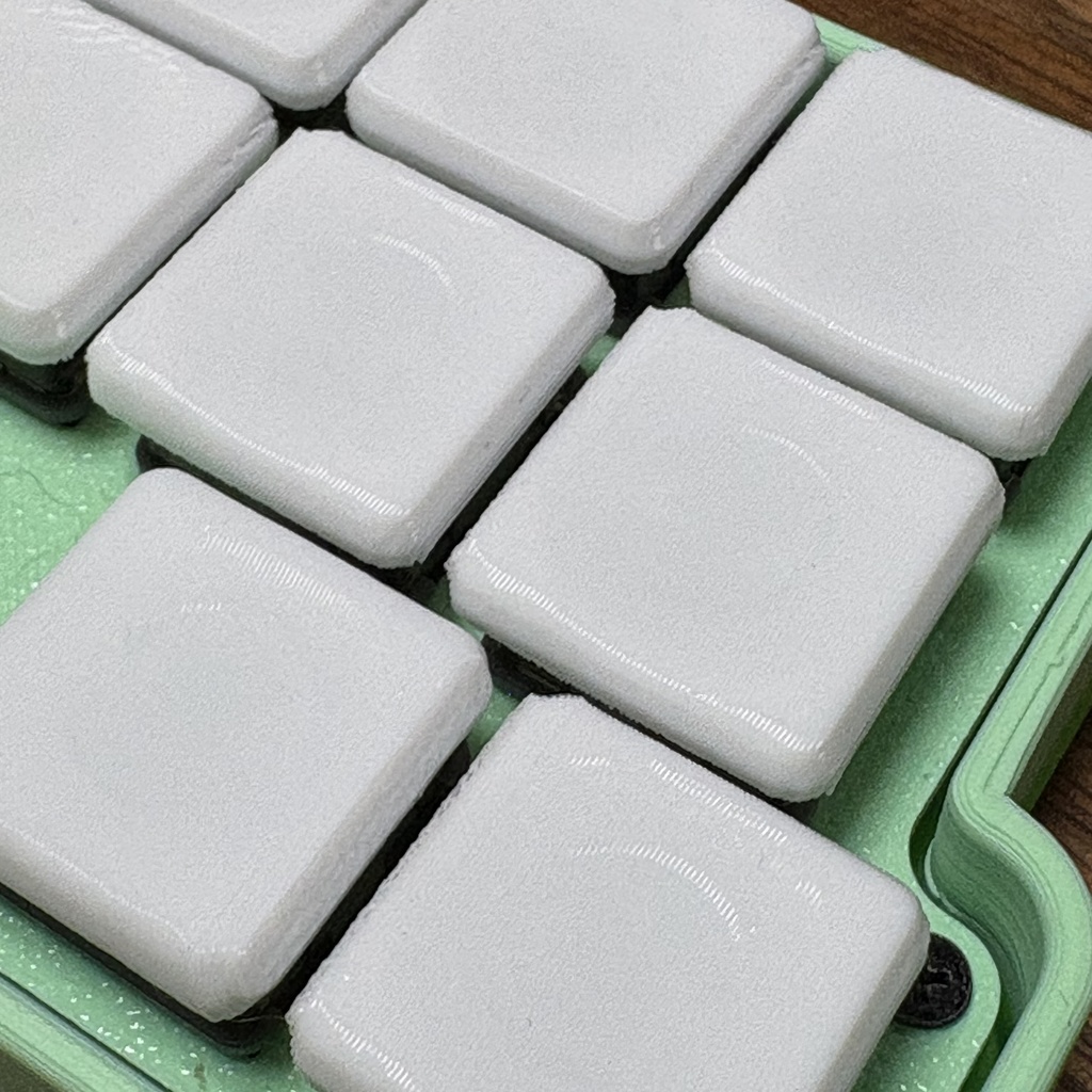 PETG製Choc v1用キーキャップ(無刻印・ホワイト)