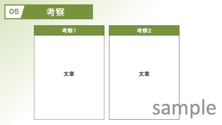 発表スライドテンプレート グリーン(学会・症例報告)