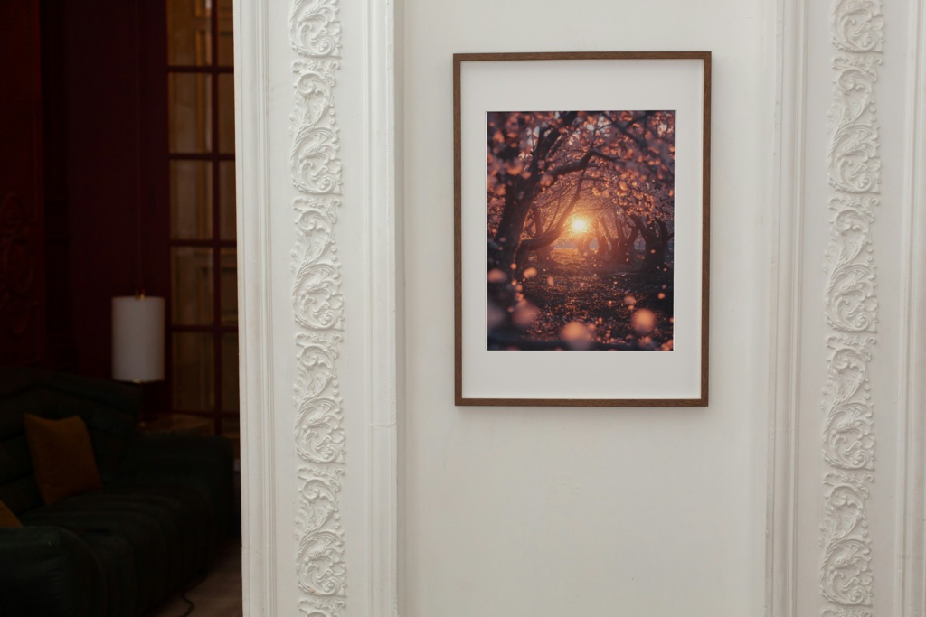 ☀️ 太陽の光に輝く桜並木 ― 幻想的な春アート(JPG) 🌸