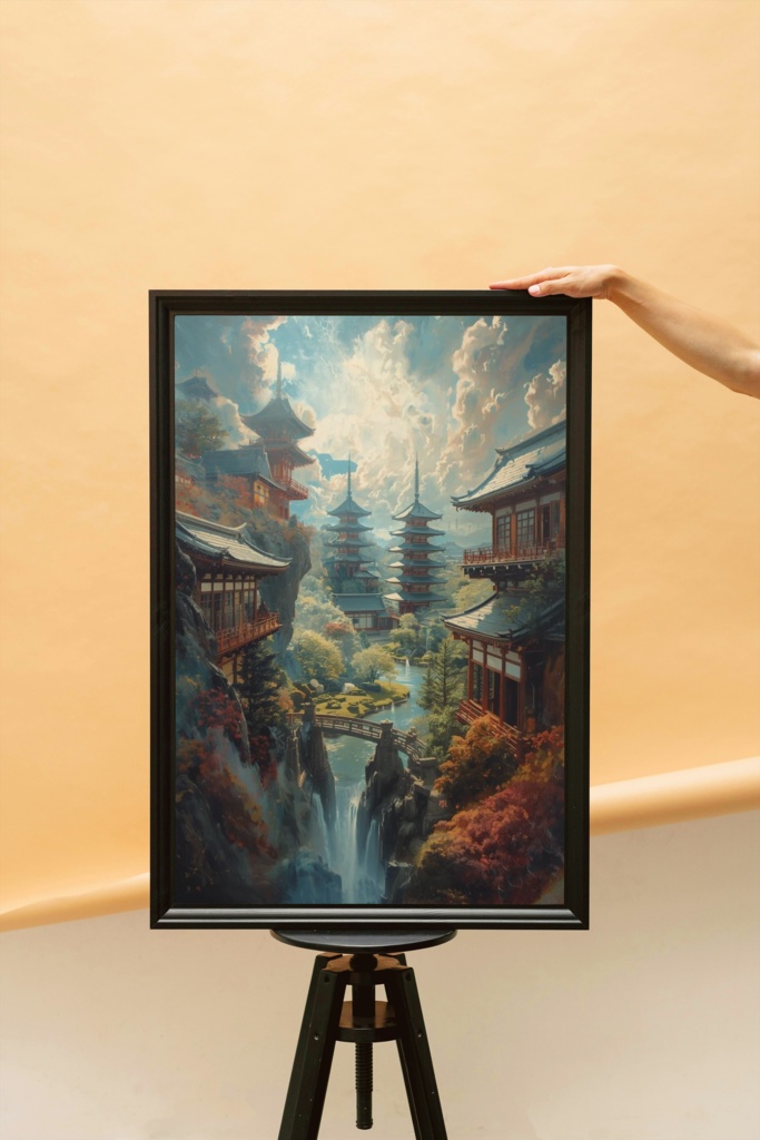 🏯 京都・古都の風景 ― 和風幻想アート(JPG) 🌸