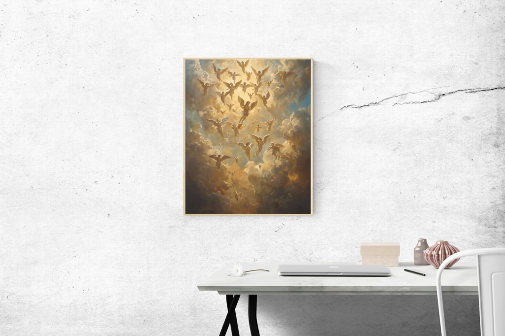 👼 たくさんの天使 ― 幻想的スピリチュアルアート4(JPG) ✨