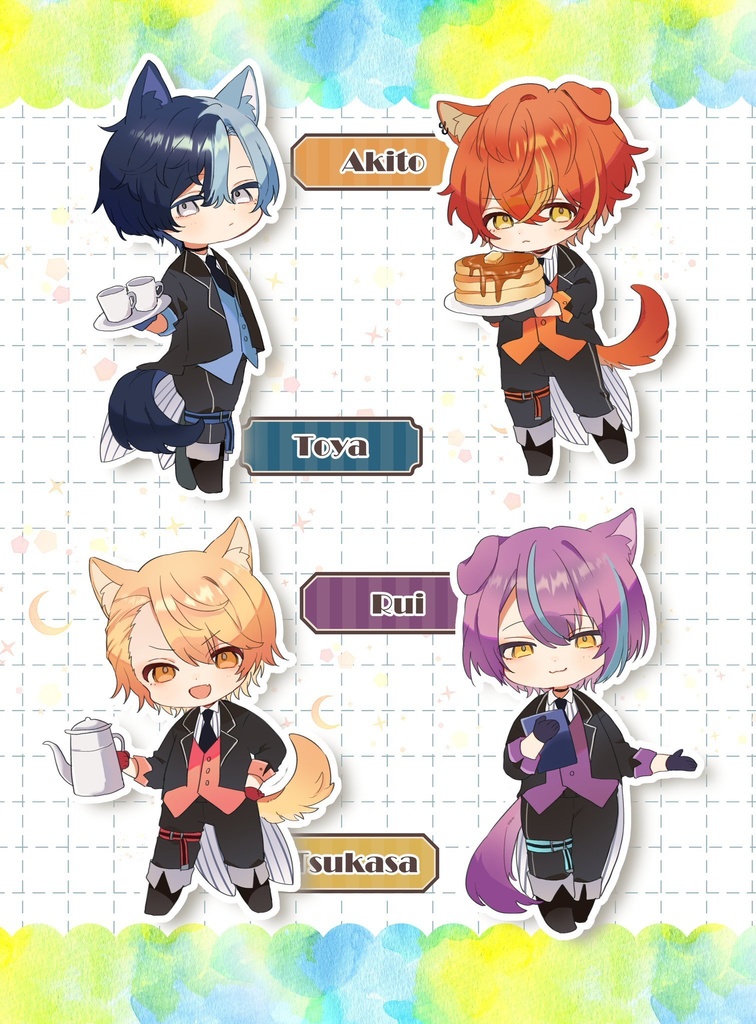 犬カフェアクリルスタンド