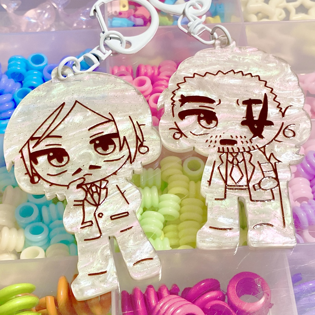ホワイトアクキーセット