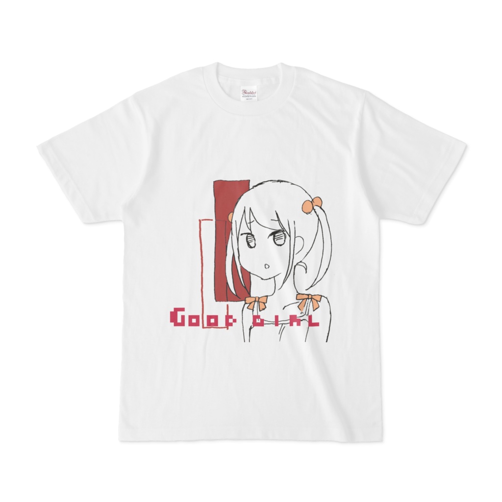 赤いおんなのこTシャツ