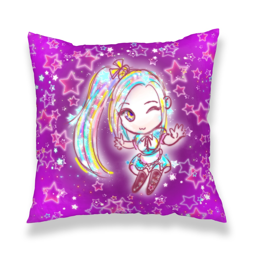 れみキラキラ星クッションカバー