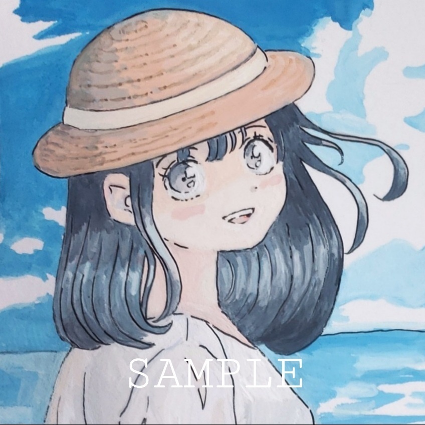 イラスト原画「潮騒」