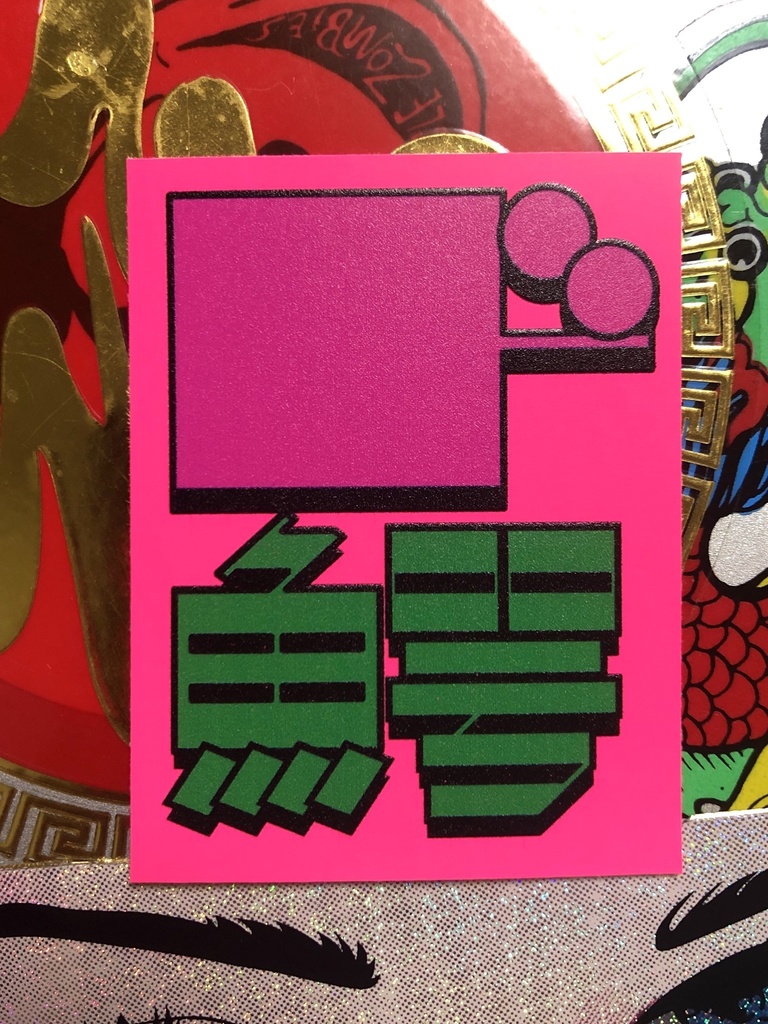 推し鰐受ステッカー　ド鰐(PK)