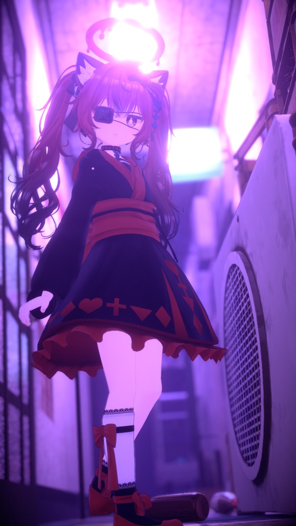 夢見る赤黒和ロリィタ