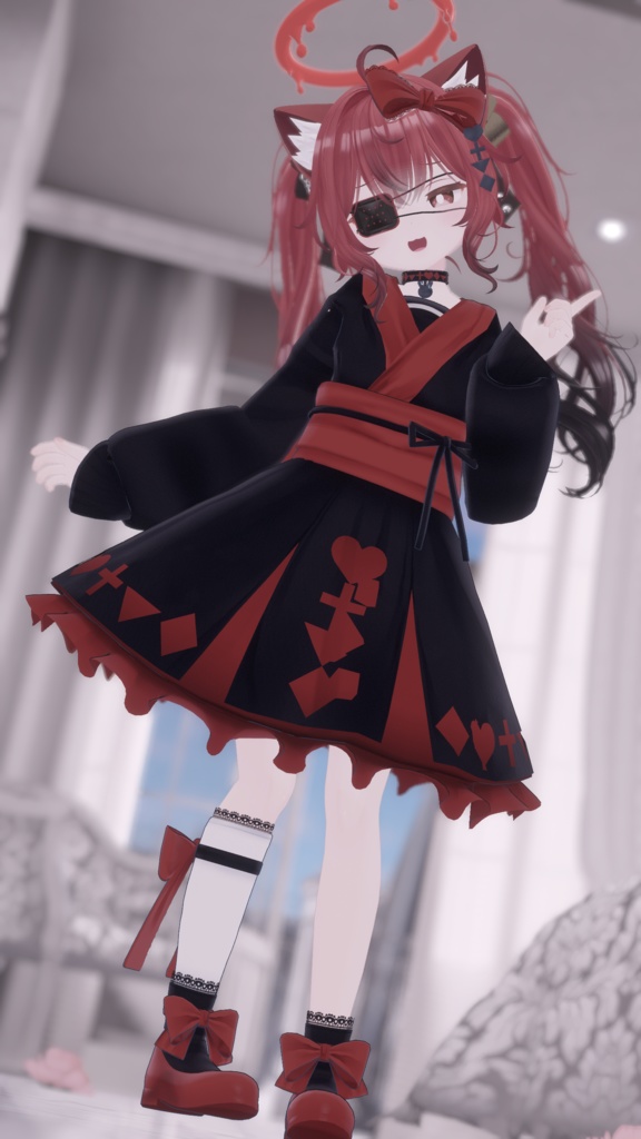 夢見る赤黒和ロリィタ