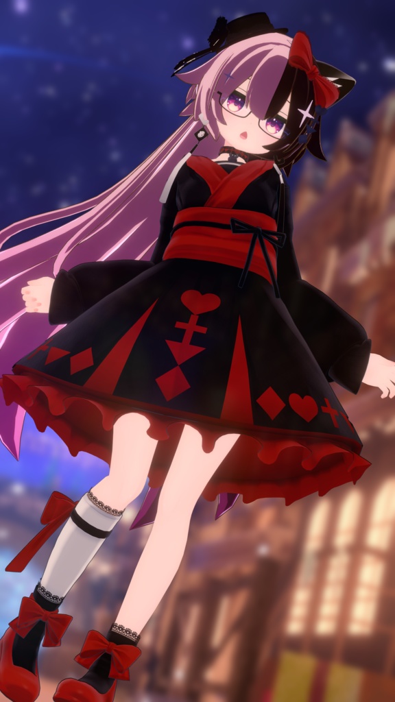 夢見る赤黒和ロリィタ