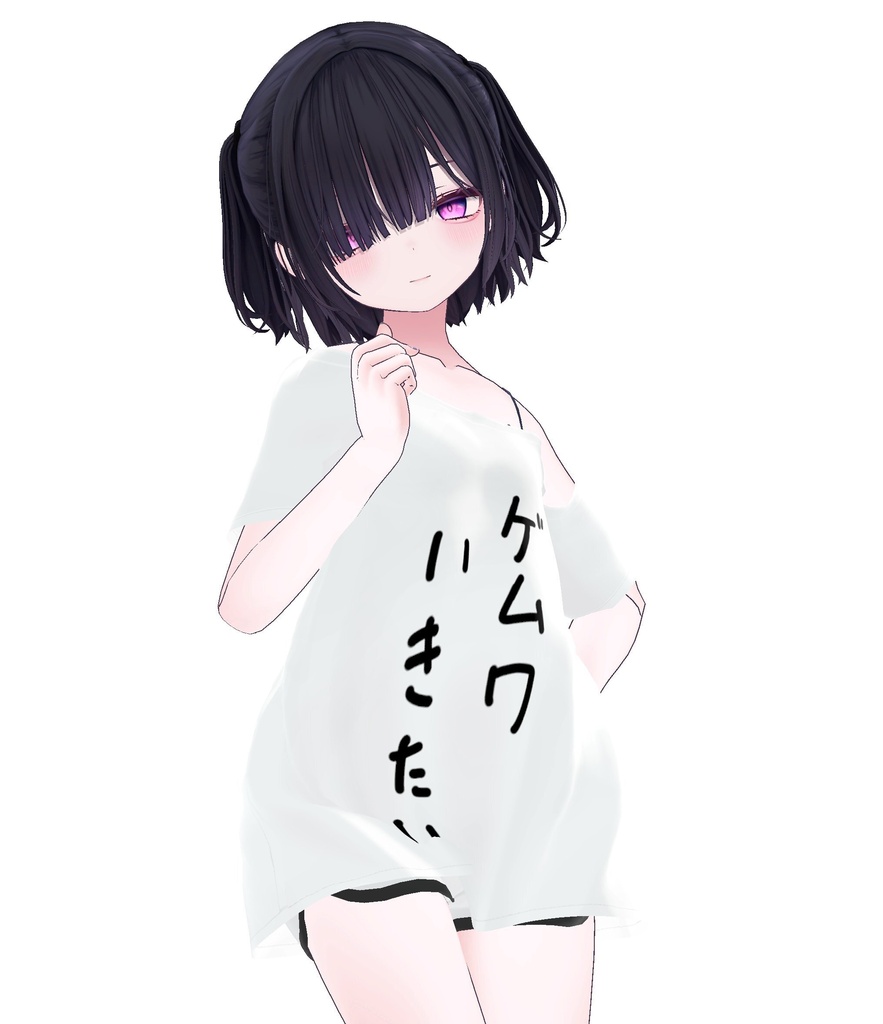 部屋着18_お得セットF_良い感じのパジャマ+文字シャツ(22アバター対応)