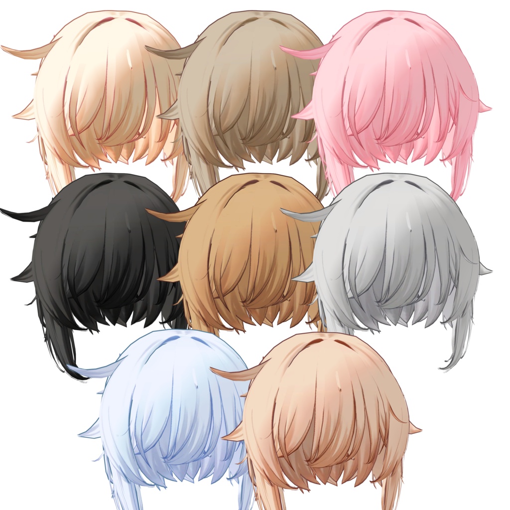 髪型01_癖っ毛ヘアー