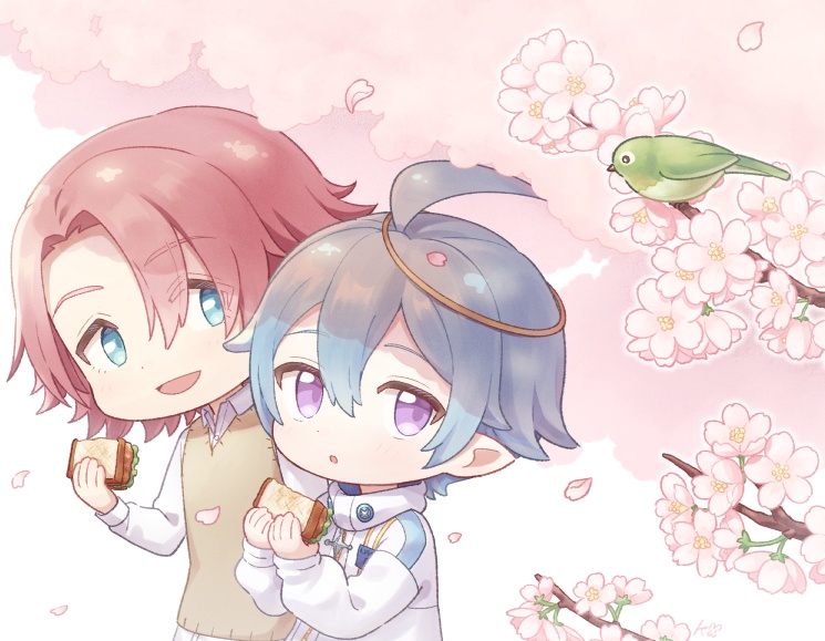 【キャンバスプリント】春の花見客