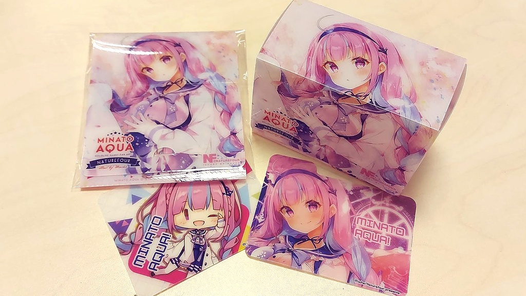 ホロライブスリーブ3点セット(ぺこらとあくあ+AQUAデッキケース)