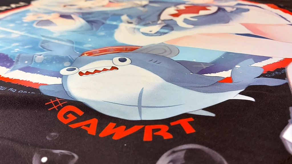 ぐらちゃんフルカラーTシャツ(黒い)