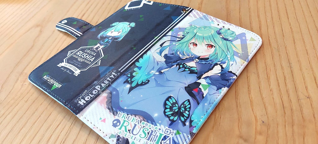 るしあ手帳型スマホカバー