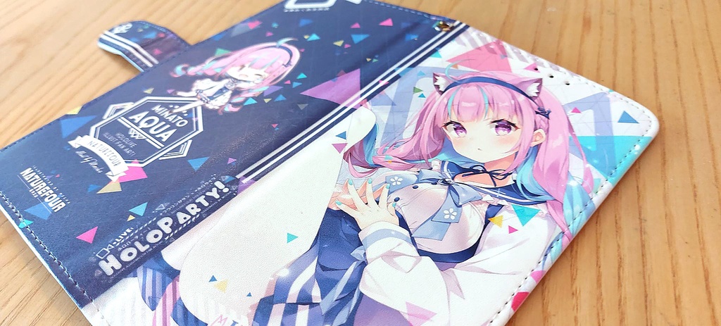 あくあ手帳型スマホカバー