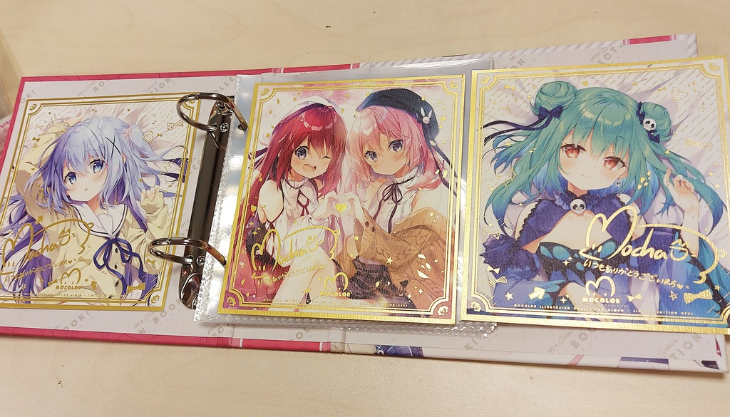 MOCOLORミニ色紙コレクションブック(特典あり)(10枚ポケット付き)