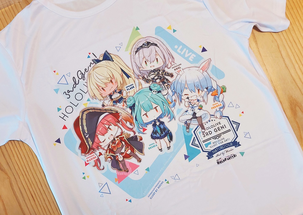 ホロライブ3期生フルカラーTシャツ