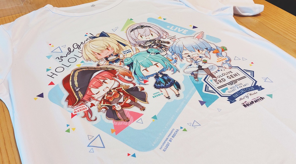 ホロライブ3期生フルカラーTシャツ