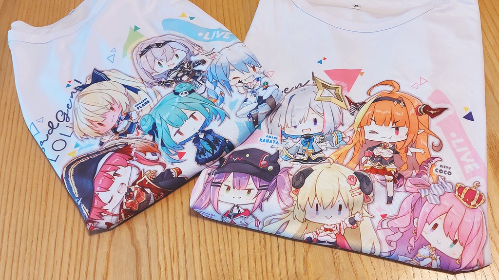 ホロライブ4期生フルカラーTシャツ