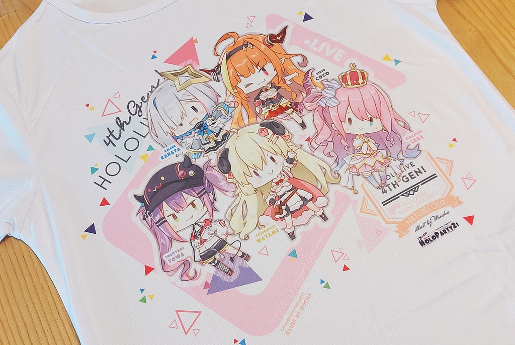 ホロライブ4期生フルカラーTシャツ