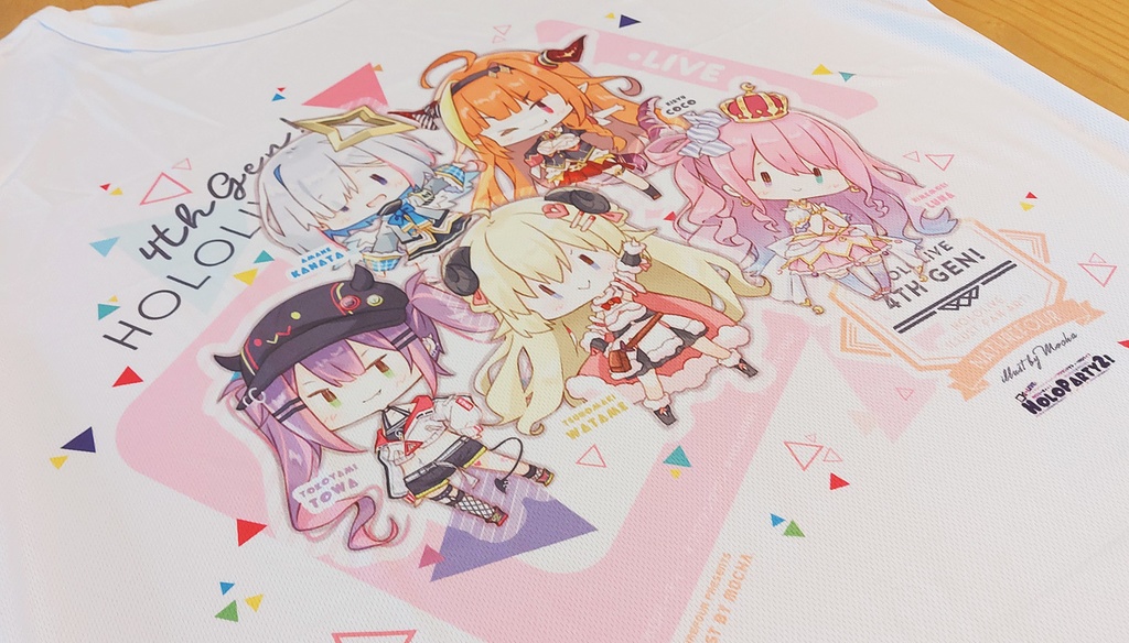 ホロライブ4期生フルカラーTシャツ