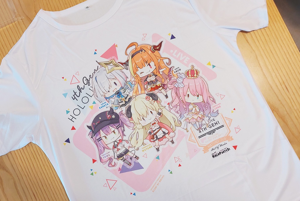 ホロライブ4期生フルカラーTシャツ