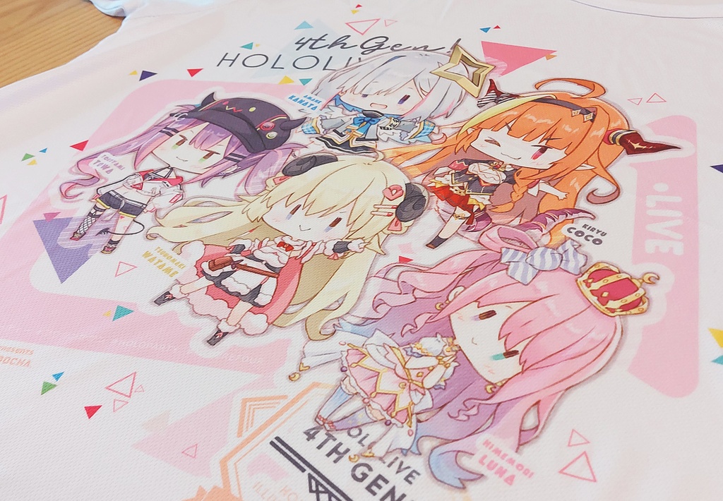 ホロライブ4期生フルカラーTシャツ