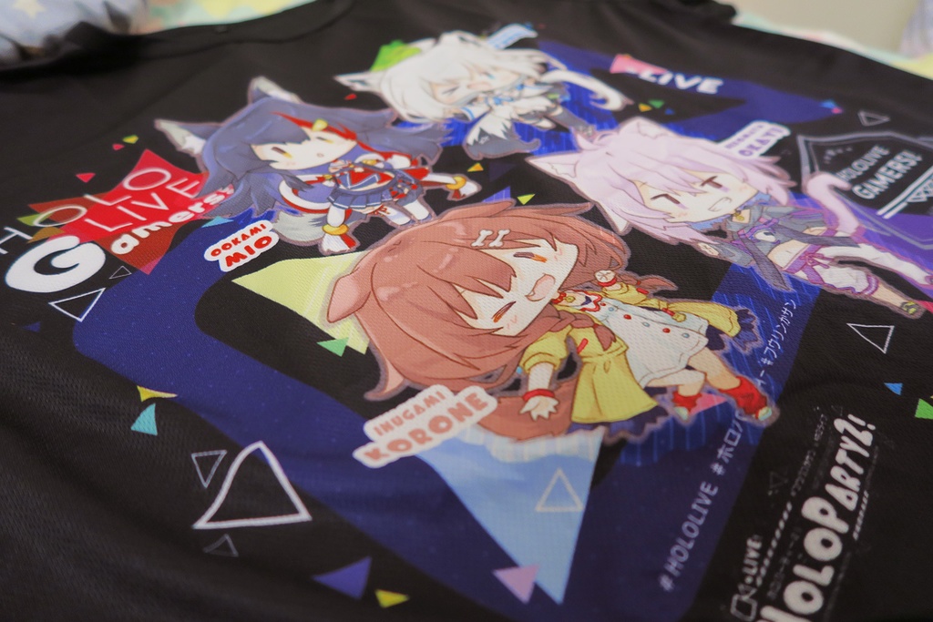 ホロライブゲーマーズTシャツ(黒い)