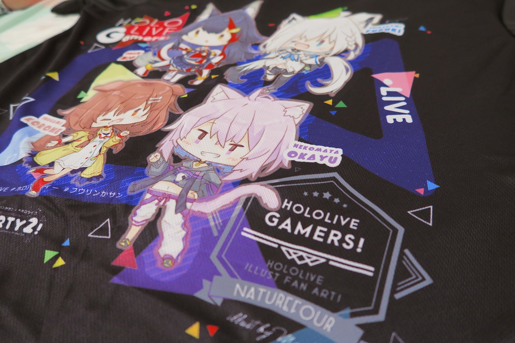 ホロライブゲーマーズTシャツ(黒い)