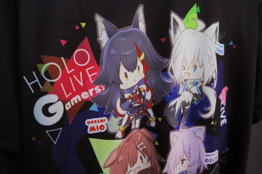 ホロライブゲーマーズTシャツ(黒い)