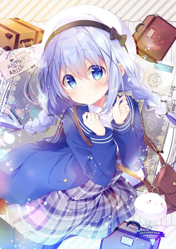 【通販限定】直筆サインA3複製画「旅行チノ」