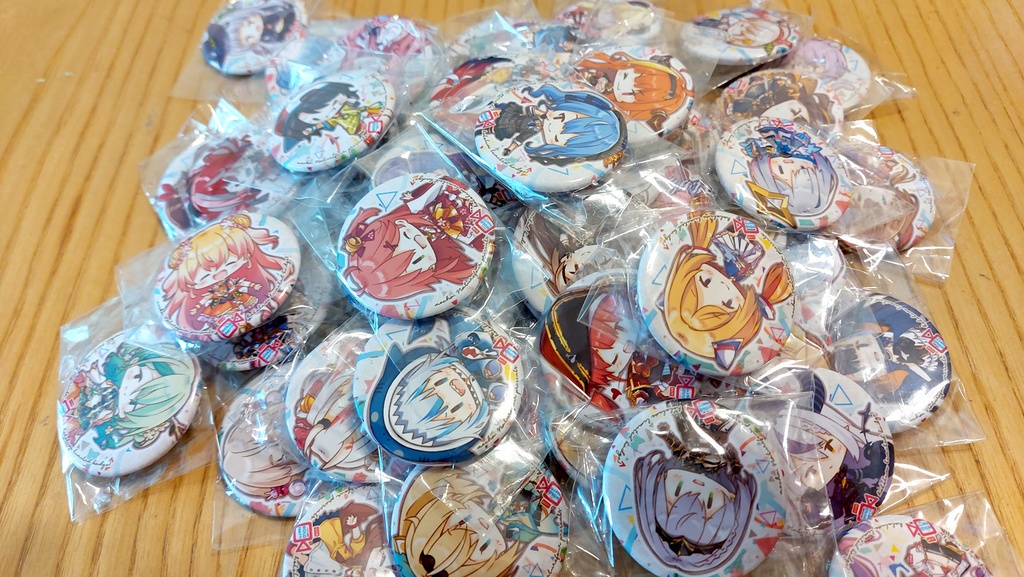 ホロライブトランプと特典バッジ