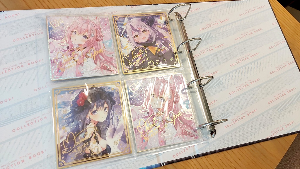 【新作】2x2タイプミニ色紙バインダー (25ページと封入特典箔押しカード3枚付き)