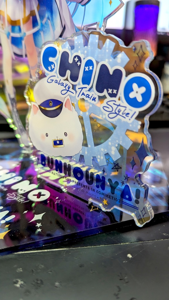 「C102新作」チノちゃん25cm高さ多彩な色印刷ビッグアクスタ