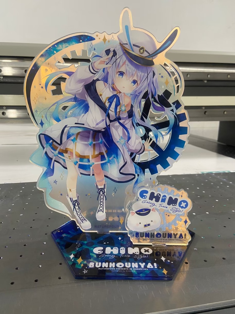 「C102新作」チノちゃん25cm高さ多彩な色印刷ビッグアクスタ