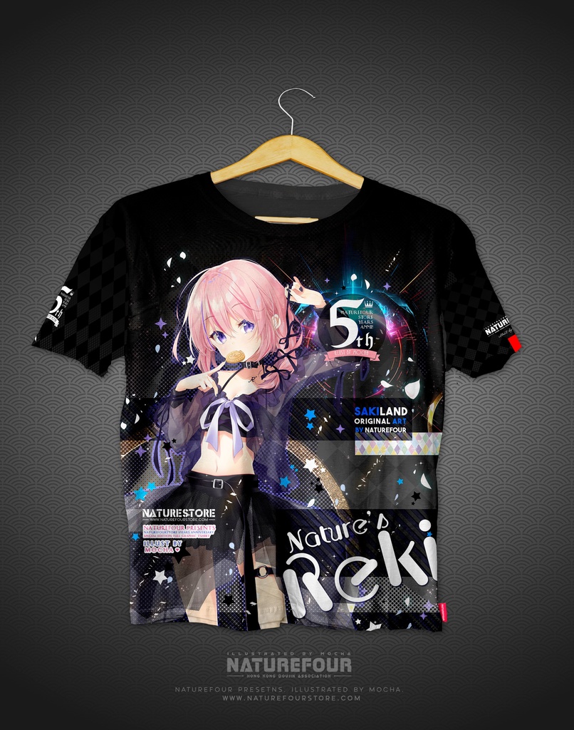 【BOOTH限定C104/8月下旬以降発送】(サイズXL)風林火山通販五周年限定セット4点入り(Tシャツ、メタル、箔押しカード、アクリル)