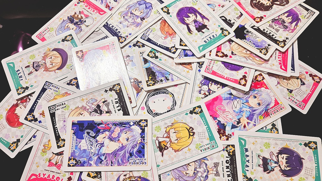 【C104新作/9月上旬以降発送予定】ごちうさトランププラス(52枚違う)