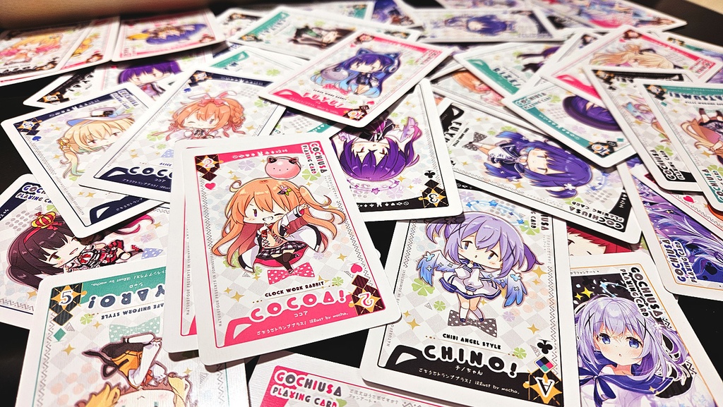 【C104新作/9月上旬以降発送予定】ごちうさトランププラス(52枚違う)