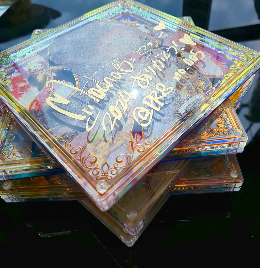 【BOOTH限定/2月上旬以降発送】2024直筆サインアクリル複製画「レイサ」