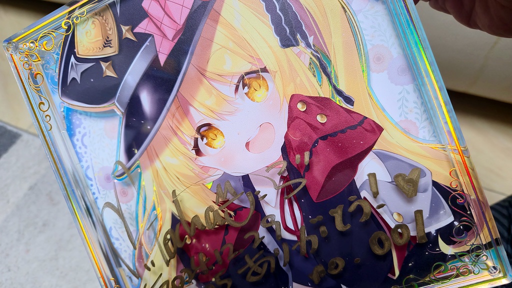 【BOOTH限定/2月上旬以降発送】2024直筆サインアクリル複製画「イブキ」