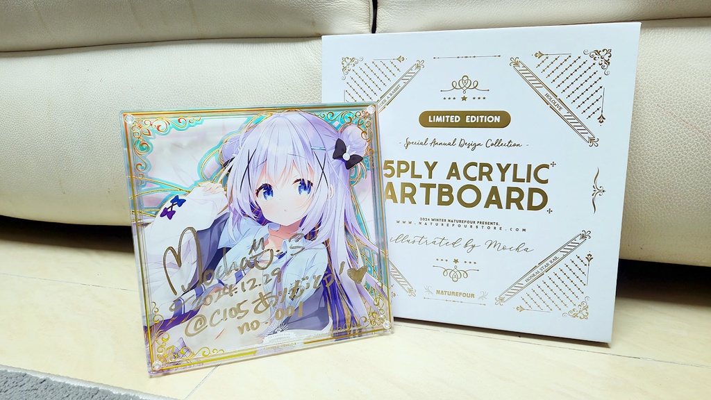 【BOOTH限定/2月上旬以降発送】2024直筆サインアクリル複製画「チノちゃん」