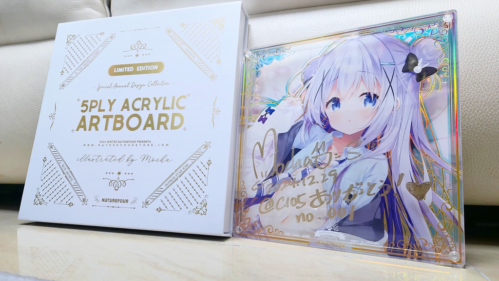 【BOOTH限定/2月上旬以降発送】2024直筆サインアクリル複製画「チノちゃん」