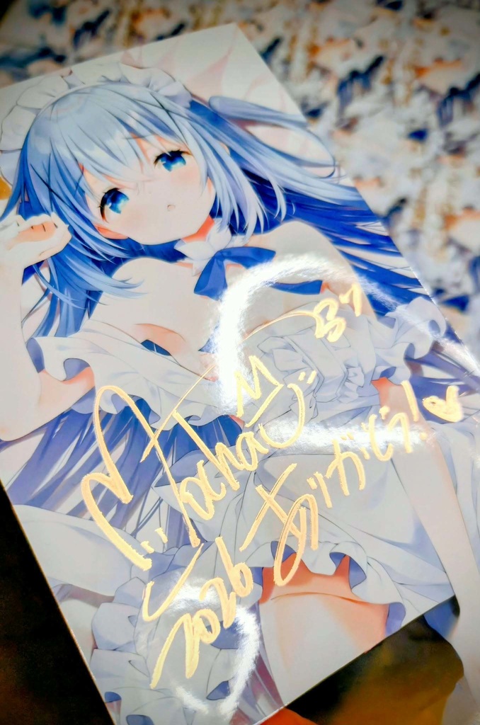 【C107新作/2月下旬発送予定】プリンセスチノ抱き枕カバー(直筆サインプロマイド入り)