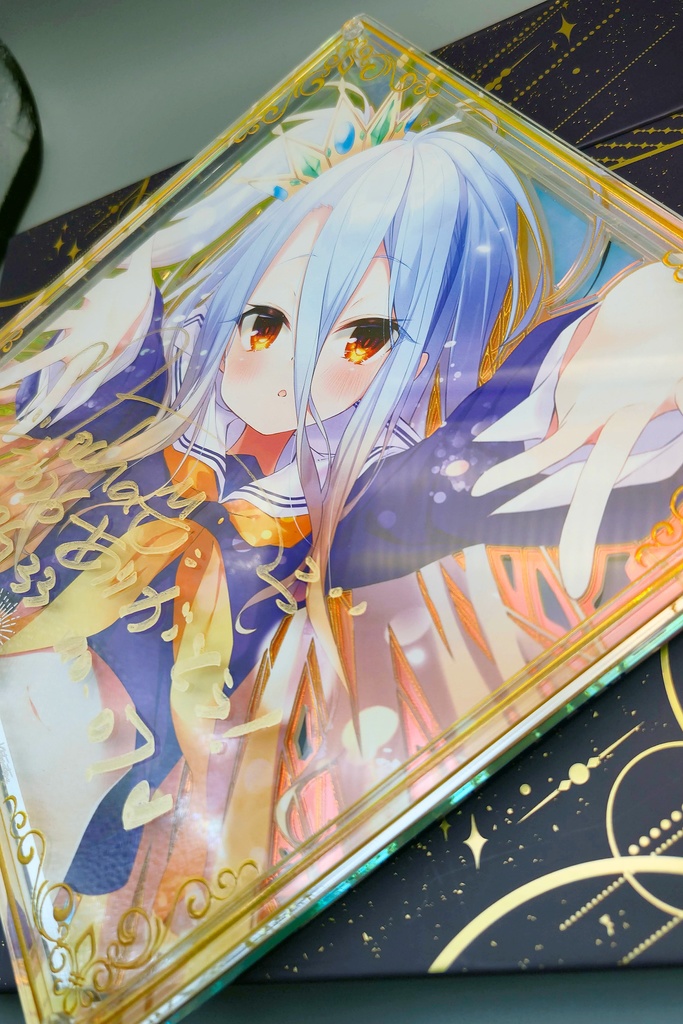 【限定/2月下旬以降発送】2026直筆サインアクリル複製画「しろ」