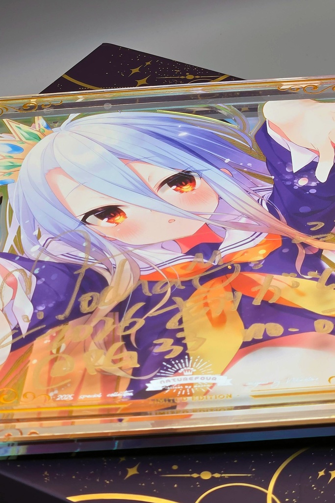 【限定/2月下旬以降発送】2026直筆サインアクリル複製画「しろ」